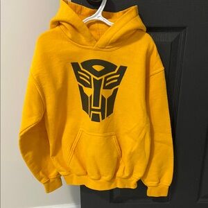 Yellow Transformers Kids Hoodie